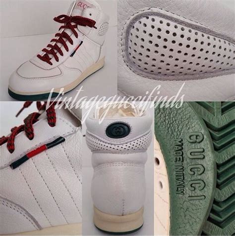classic gucci white high top sneakers